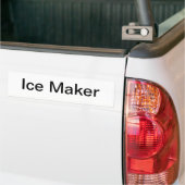 Ice Maker Sign/ Bumper Sticker (On Truck)