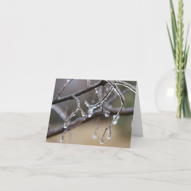 Ice melts, hearts warm card (Front)