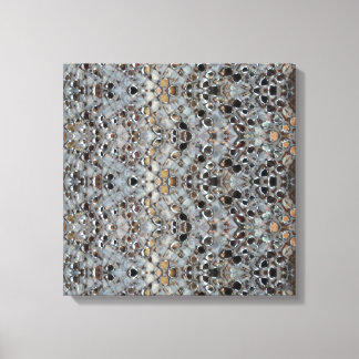 Ice Metal Fire II Stretched Canvas Print