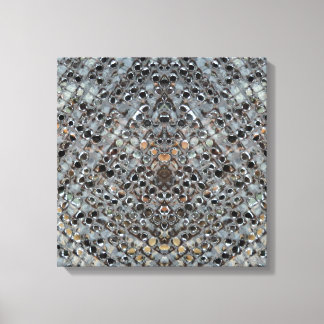 Ice Metal Fire III Stretched Canvas Print