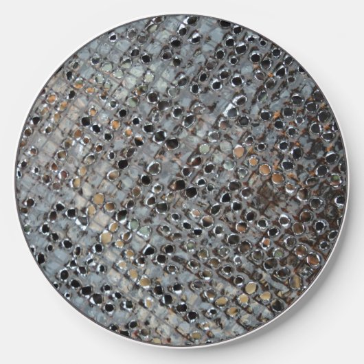 Ice Metal Fire Pit Screen Wireless Charger (Front)