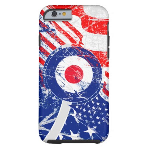 Ice Mod Roundel Grunge Patriot Tough iPhone 6 Case