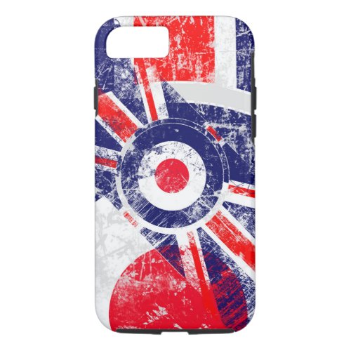 Ice Mod Roundel Grunge Union Jack iPhone 87 Case