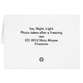 Ice, Night, Light (Back Horizontal)