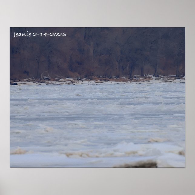 Ice on the Delaware River 2026 Poster (Front)