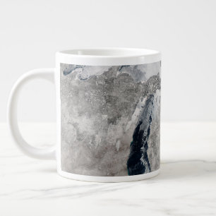 Ice On The Great Lakes, United States. Giant Coffee Mug