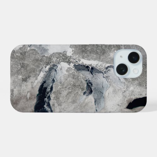 Ice On The Great Lakes United States iPhone 15 Case