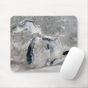 Ice On The Great Lakes, United States. Mouse Pad