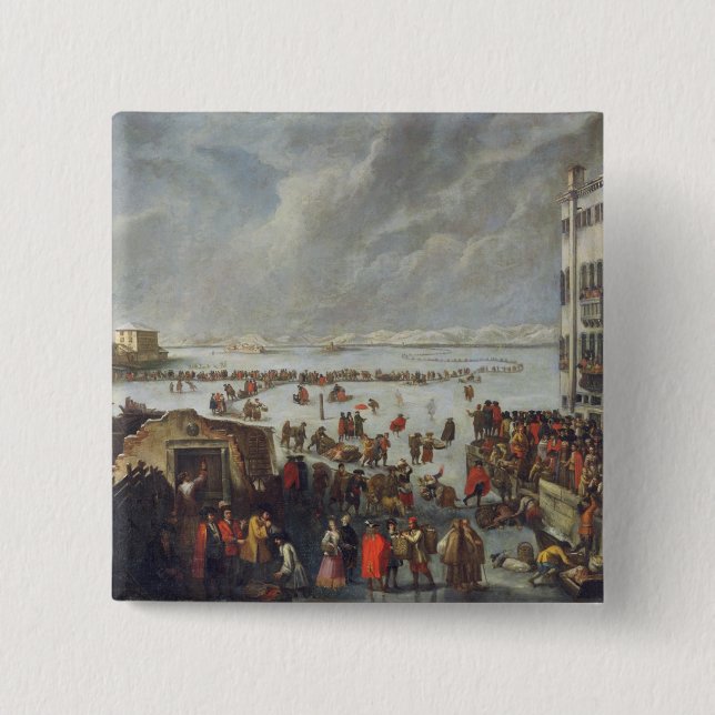 Ice on the Lagoon Pinback Button (Front)