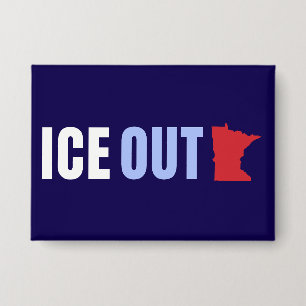 ICE OUT Anti Trump Button