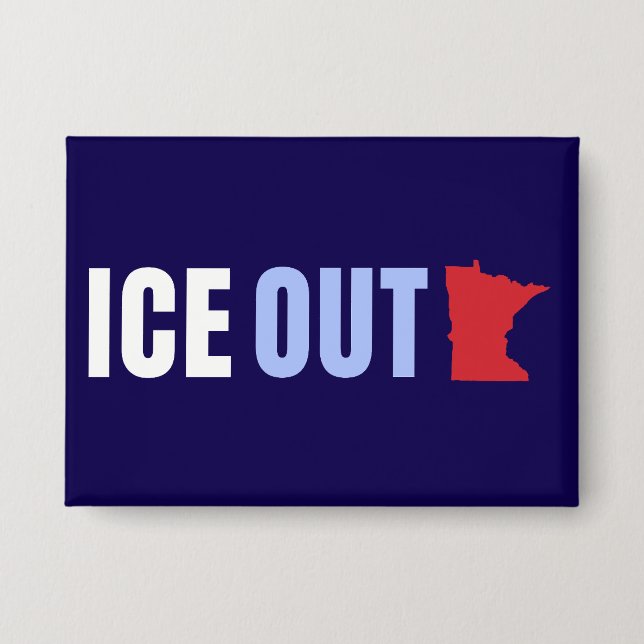 ICE OUT Anti Trump Button (Front)