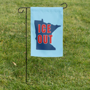 ICE OUT Anti Trump Garden Flag