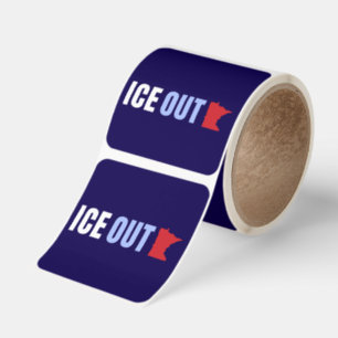 ICE OUT Anti Trump Viral Marketing  Square Sticker