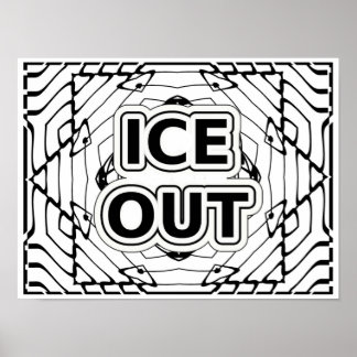 ICE OUT COLORING POSTER