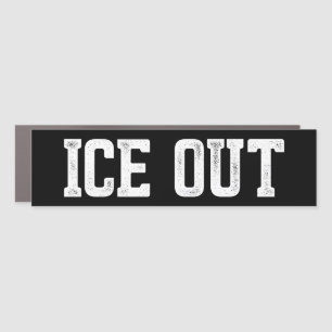 ICE Out Immigration Reform anti-ICE Bumper Car Magnet
