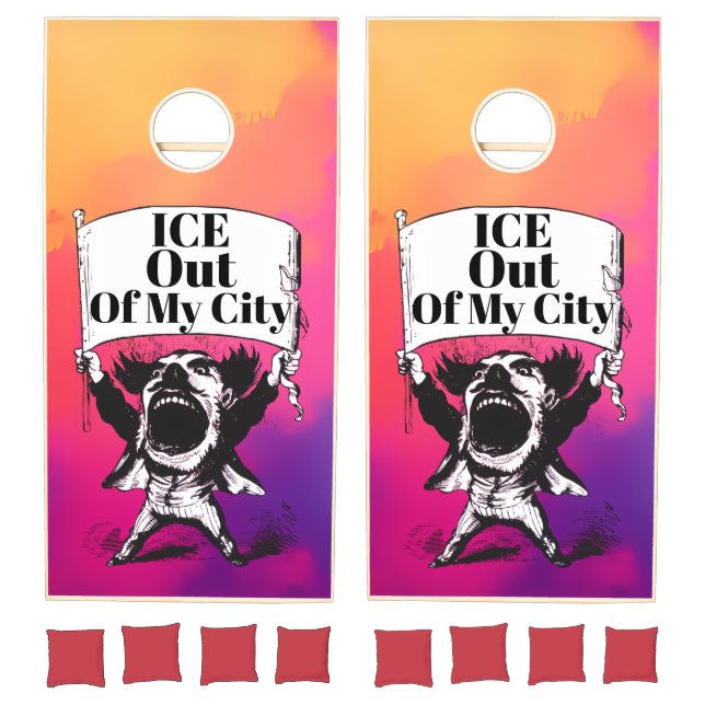 ICE Out of My City Cornhole Set (Set)
