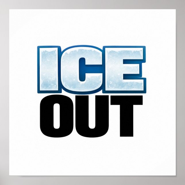 ICE OUT poster (Front)