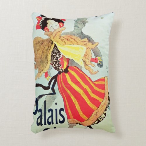 Ice Palace Champs Elysees Paris 1893 Accent Pillow