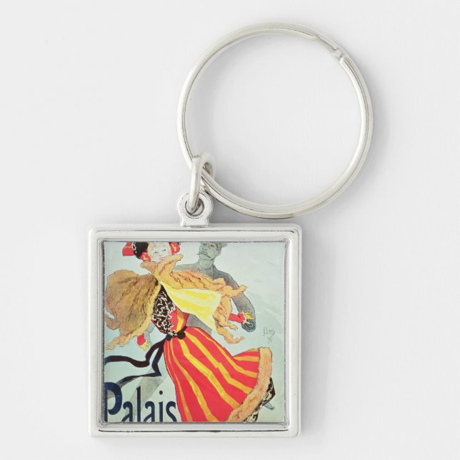 Ice Palace', Champs Elysees, Paris, 1893 Keychain (Front)
