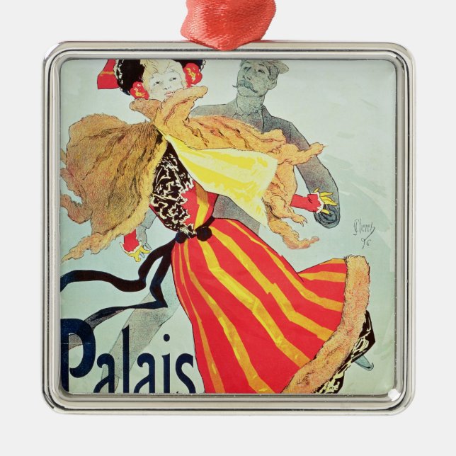 Ice Palace', Champs Elysees, Paris, 1893 Metal Ornament (Front)