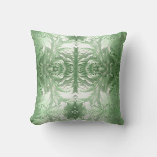 Ice patterns cushion green