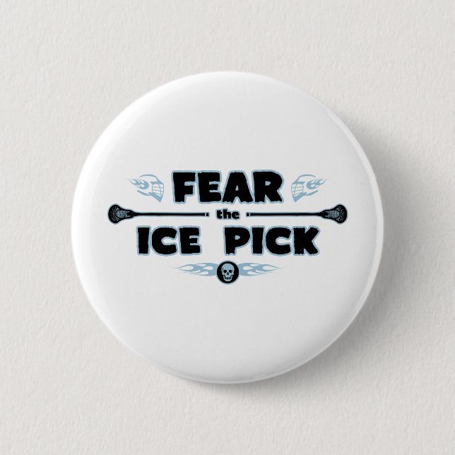 Ice Pick - blue Button (Front)