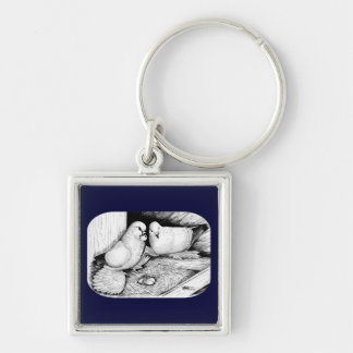 Ice Pigeons Keychain