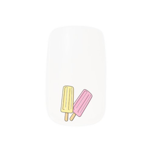 Ice pop cartoon illustration  minx nail art