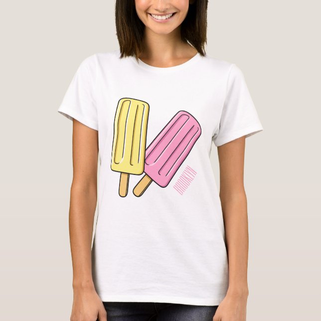 Ice pop cartoon illustration  T-Shirt (Front)