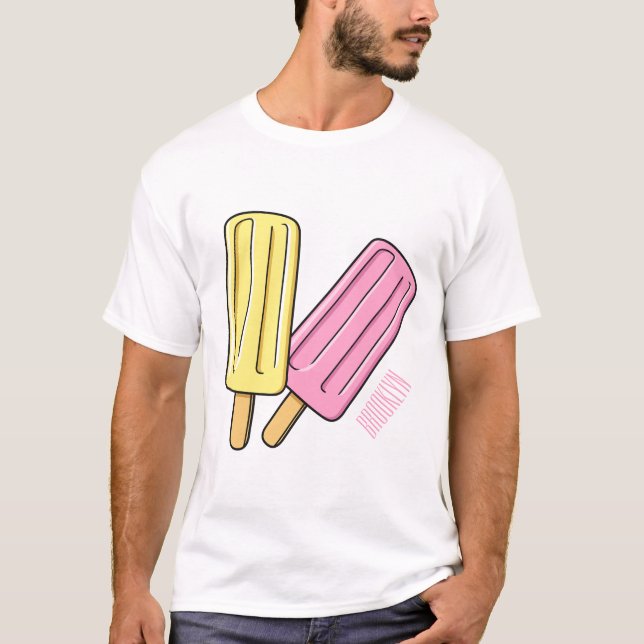 Ice pop cartoon illustration T-Shirt (Front)