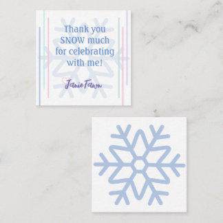 Ice Princess 4th Birthday Party Favor Insert