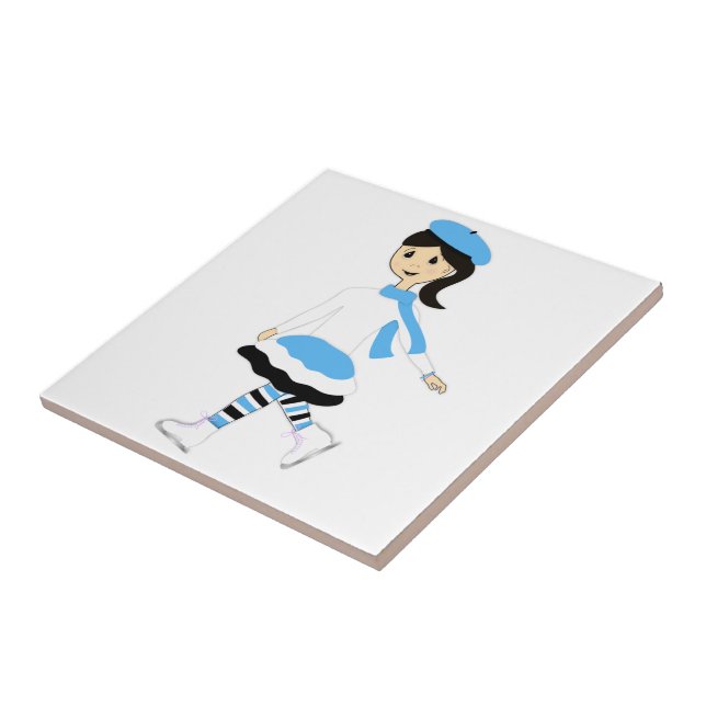Ice Princess Ceramic Tile (Side)