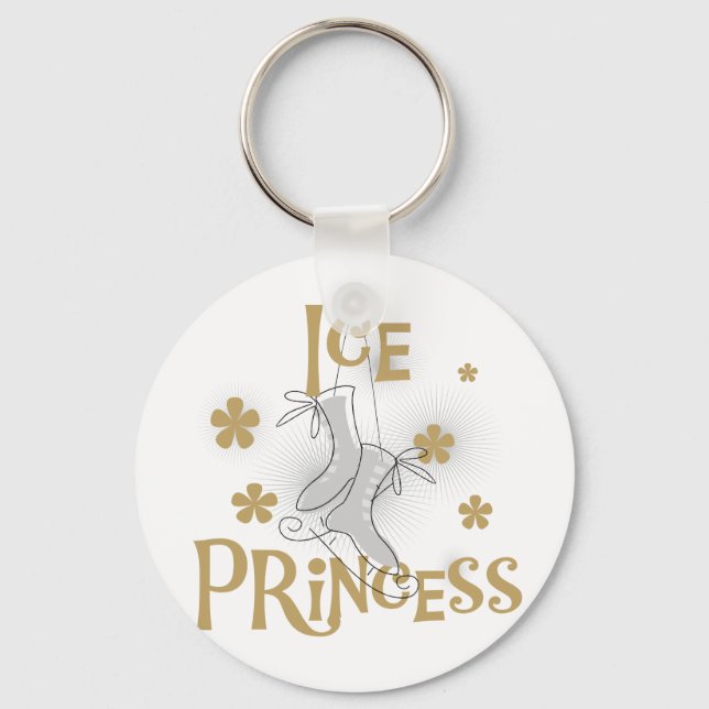 Ice Princess Tshirts and Gifts Keychain (Front)