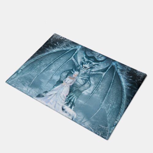 Ice Queen and Dragon Doormat