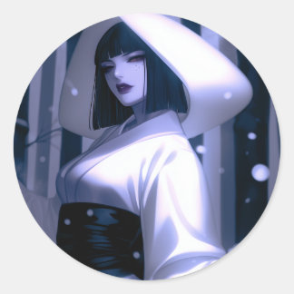 Ice Queen Classic Round Sticker