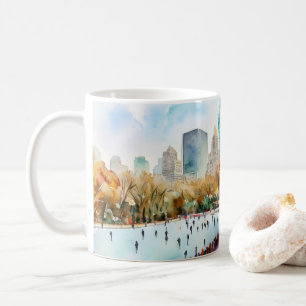 Ice rink Central Park New York Coffee Mug