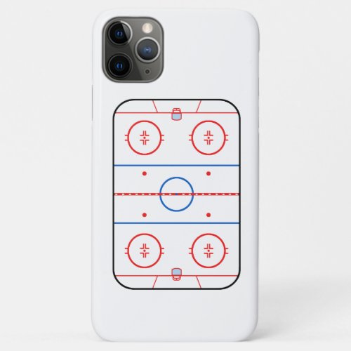 Ice Rink Diagram Hockey Game Companion iPhone 11 Pro Max Case