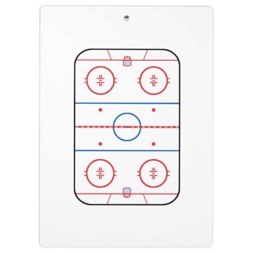 Ice Rink Diagram Hockey Game Companion Clipboard