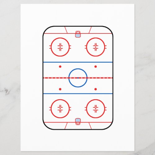 Ice Rink Diagram Hockey Game Companion Flyer