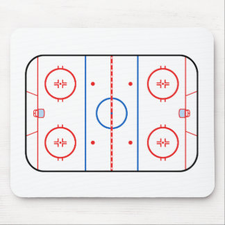 Ice Rink Diagram Hockey Game Companion Mouse Pad