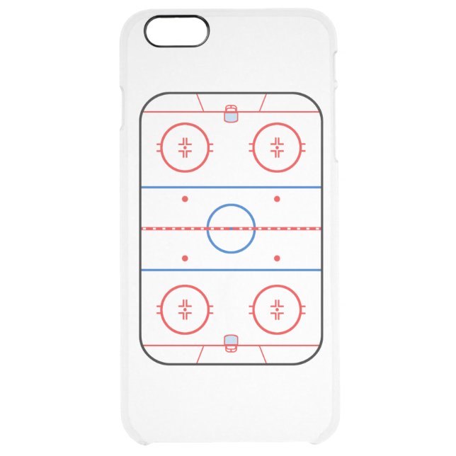 Ice Rink Diagram Hockey Game Companion Uncommon iPhone Case (Back)