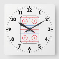 Ice Rink Diagram Hockey Game Decor on a
