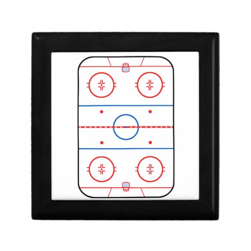 Ice Rink Diagram Hockey Game Decor Trinket Box | Zazzle ice box diagram 