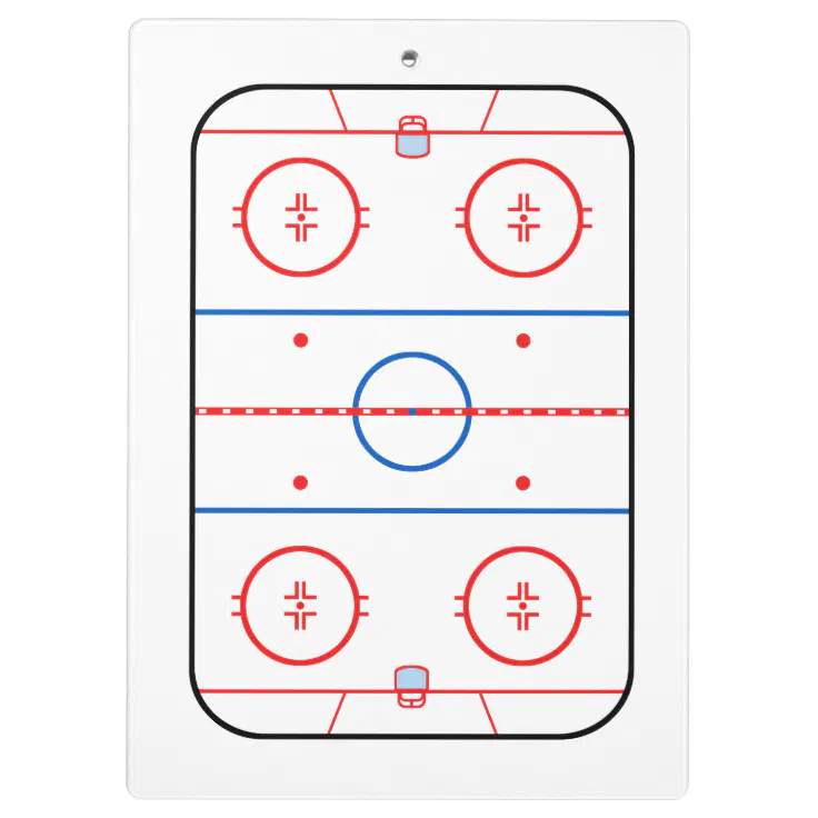CCM Coaching Clip Board Ice Hockey Court Diagram Teaching Aid Inline Roller 