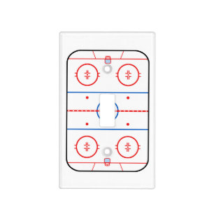 Ice Rink Diagram Hockey Game Design Light Switch Cover