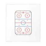 Ice Rink Diagram Hockey Game Design Notepad