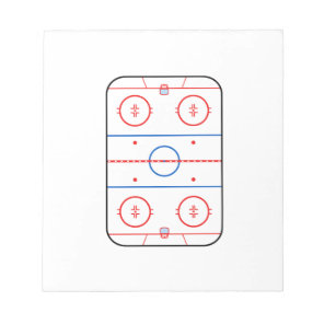 Ice Rink Diagram Hockey Game Design Notepad