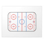 Ice Rink Diagram Hockey Game Design Notepad