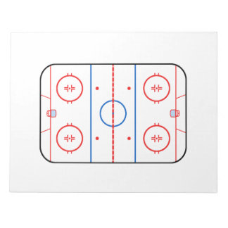 Ice Rink Diagram Hockey Game Design Notepad