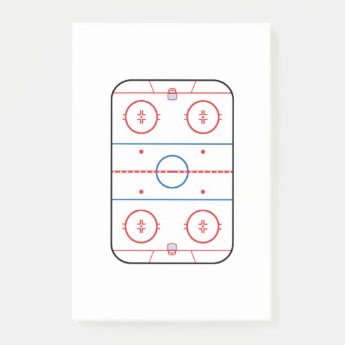 Ice Rink Diagram Hockey Game Design Post_it Notes